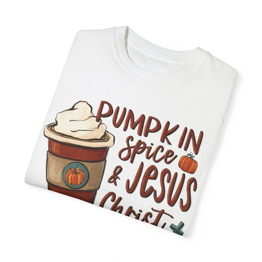 PUMPKIN SPICE AND JESUS CHRIST TEE
