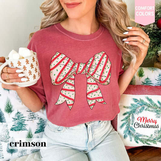 Coquette Christmas Cake Tee