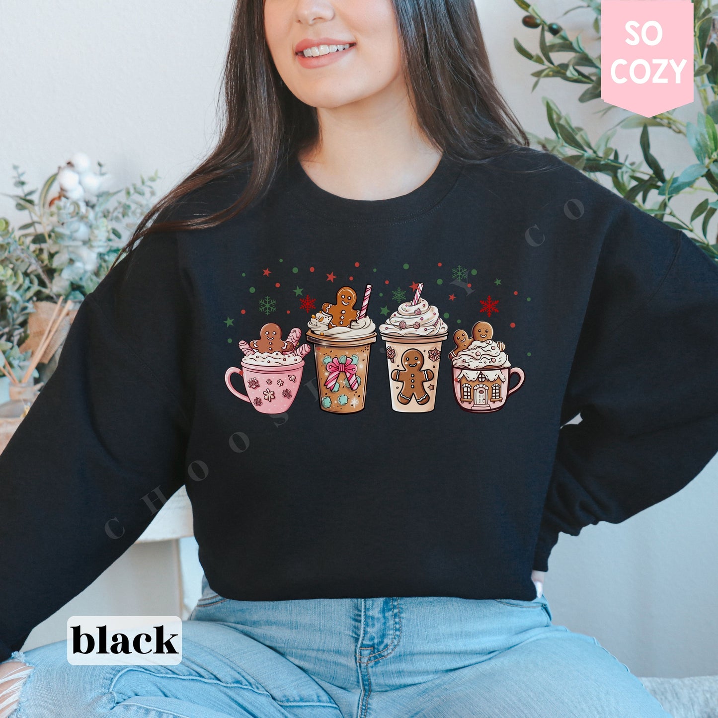 Gingerbread Coffee Christmas Sweatshirt