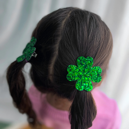 Shamrock Glitter Bow