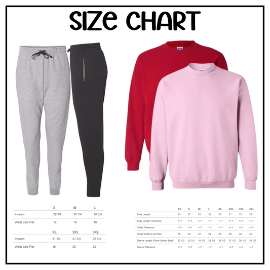 Preppy Mama Claus Crew Jogger Set