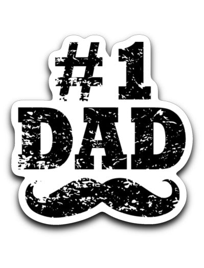 #1 Dad Decal