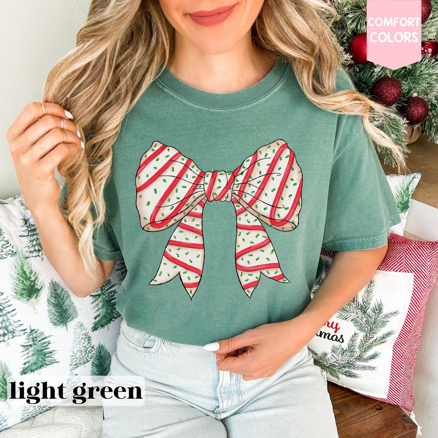 Coquette Christmas Cake Tee