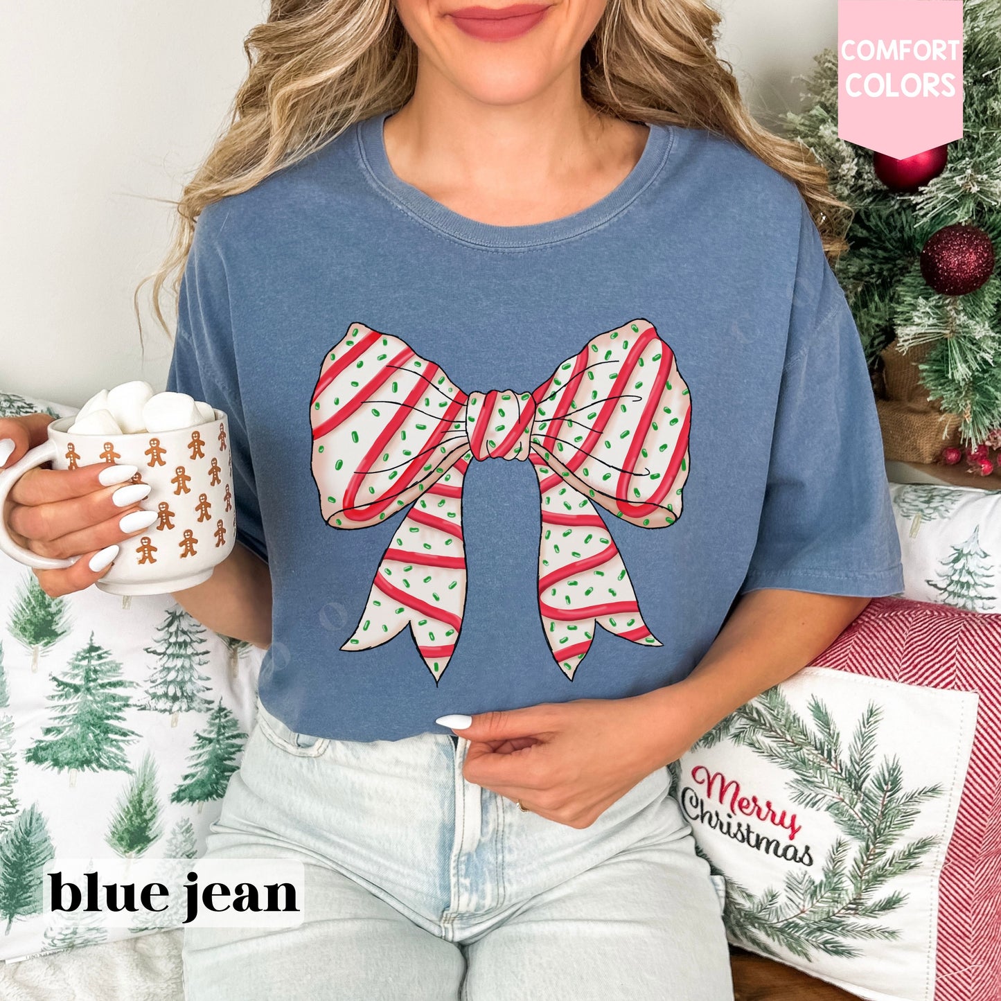 Coquette Christmas Cake Tee