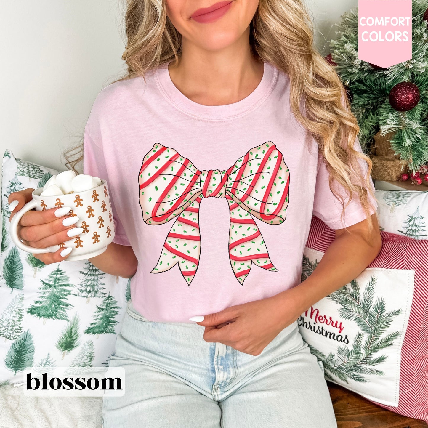 Coquette Christmas Cake Tee
