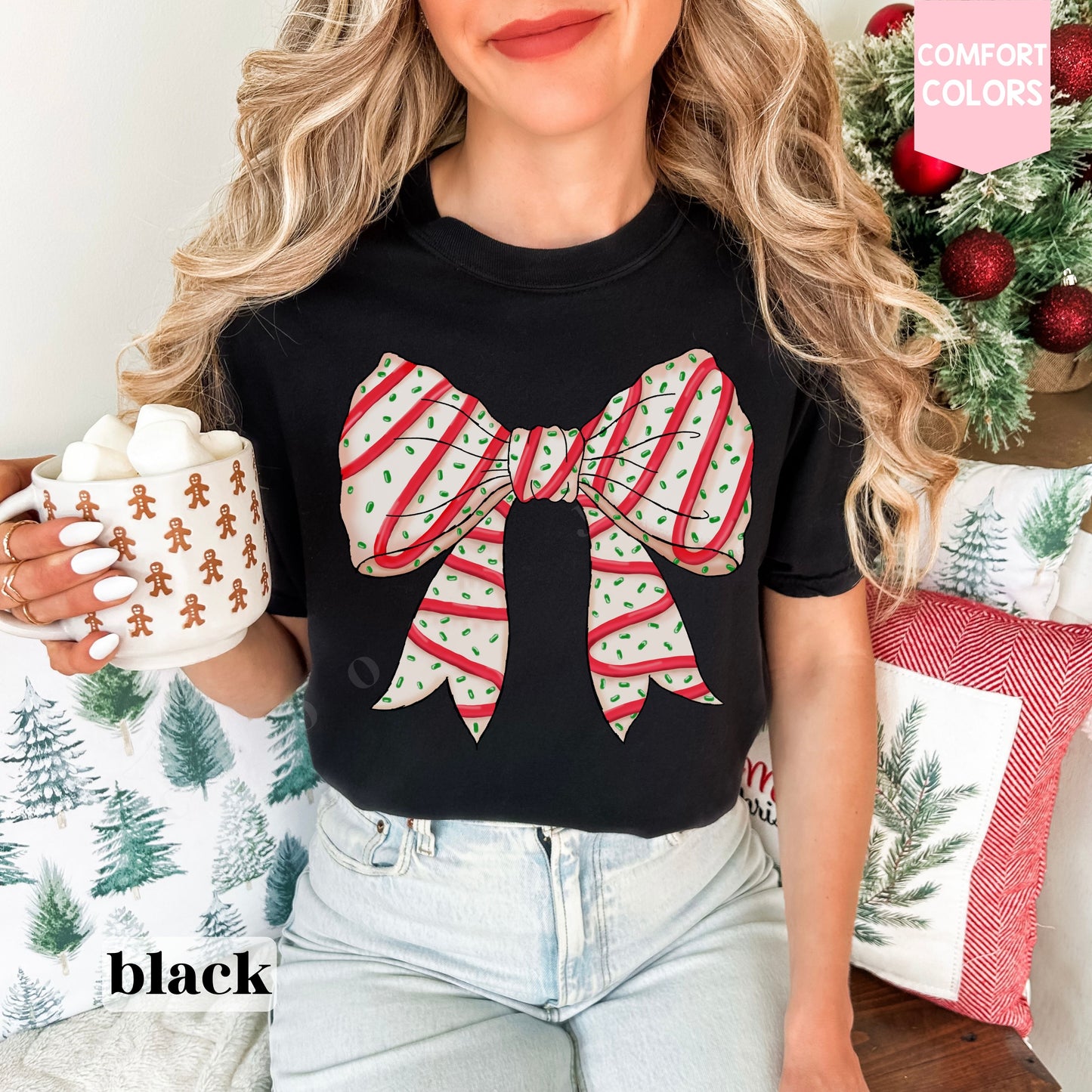Coquette Christmas Cake Tee