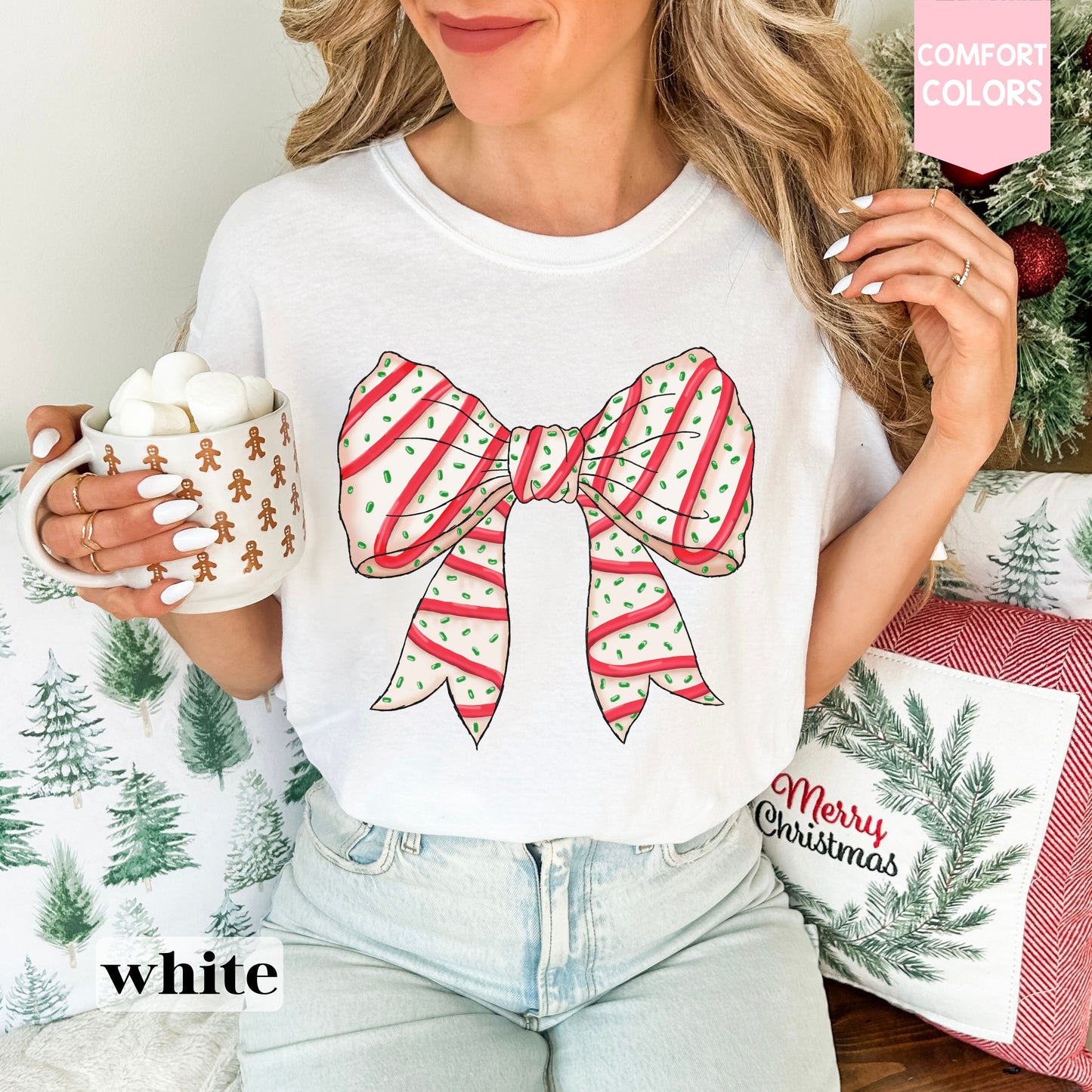 Coquette Christmas Cake Tee