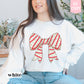 Coquette Christmas Tree Bow Sweatshirt