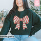 Coquette Christmas Tree Bow Sweatshirt