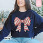 Coquette Christmas Tree Bow Sweatshirt