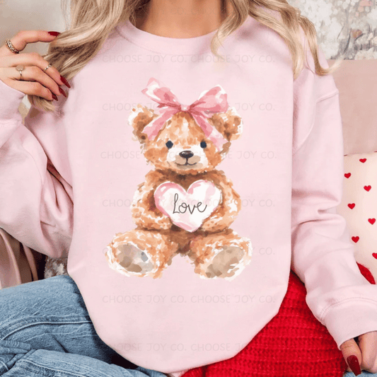 TEDDY BEAR VALENTINE SWEATSHIRT