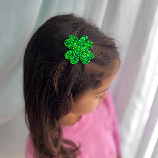 Shamrock Glitter Bow