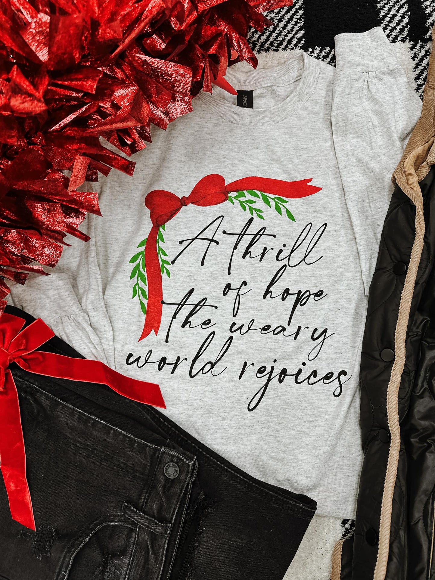A THRILL OF HOPE THE WEARY WORLD REJOICES