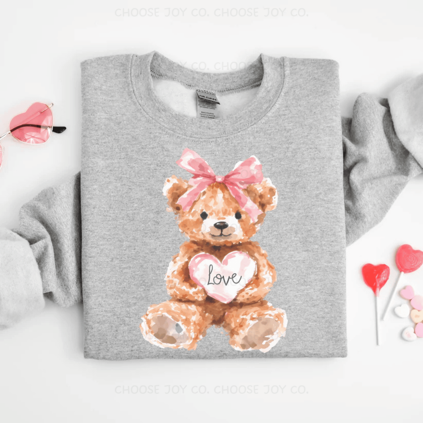 TEDDY BEAR VALENTINE SWEATSHIRT