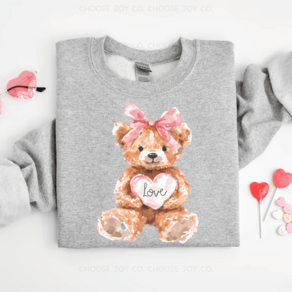 TEDDY BEAR VALENTINE SWEATSHIRT