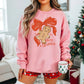 Hey Gingerbread Bow Sweatshirt