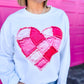 PATCHWORK HEART SWEATSHIRT