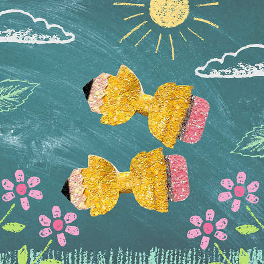 Pencil Glitter Bow Pre-Order