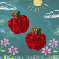 Apple Glitter Bow Pre-Order
