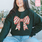 Coquette Christmas Tree Bow Sweatshirt
