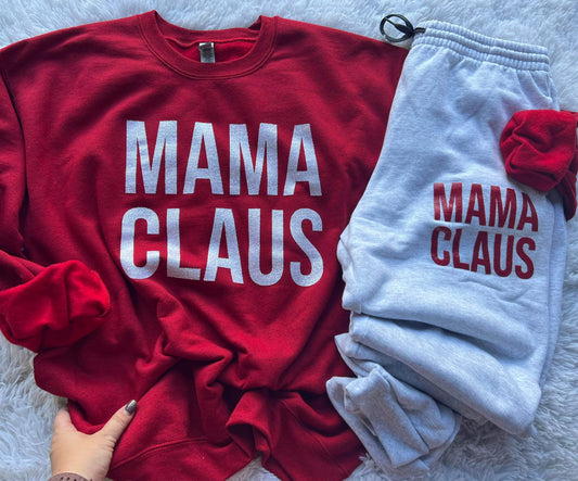 Traditional Mama Claus Crew Jogger Set