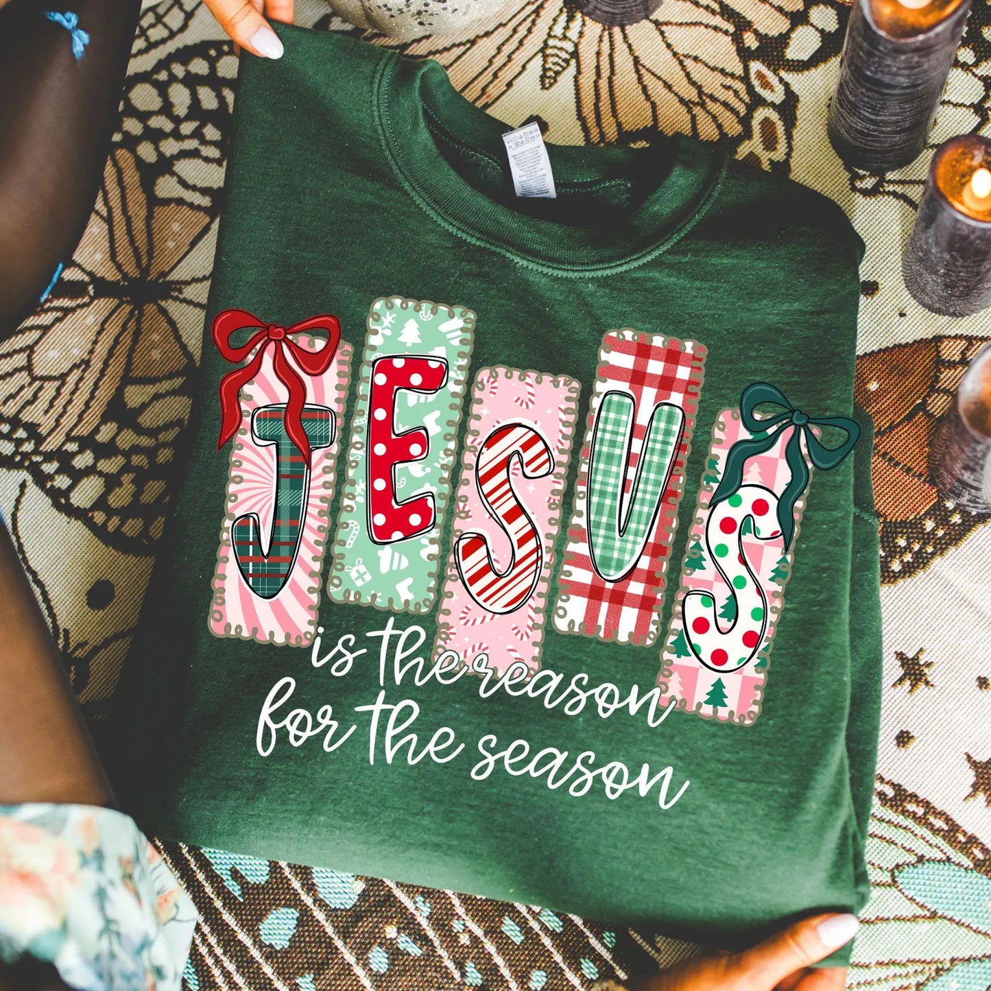 Jesus is the Reason for the Season Preppy Sweatshirt