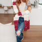 Bring the Warmth Color Block Cardigan
