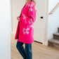 Enough Anyways Floral Cardigan in Pink