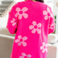 Enough Anyways Floral Cardigan in Pink